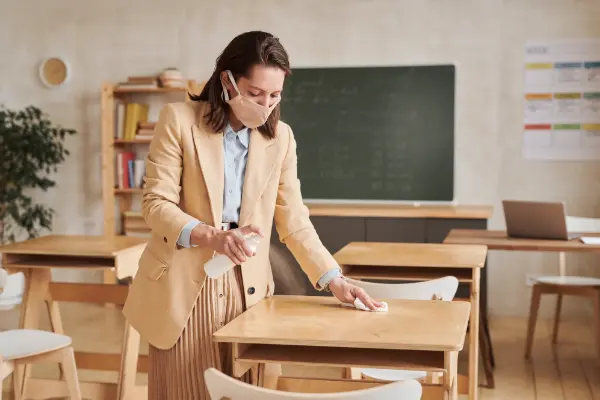 Environmental sustainability in higher education cleaning practices