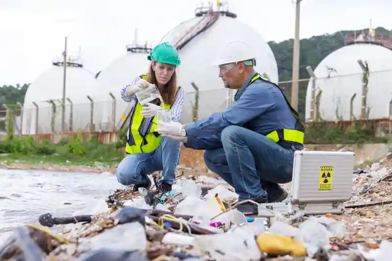 two environmental scientists analyze water samples 2025 04 22 01 10 16 utc